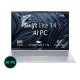 Acer SLF14-54M-526E silver laptop front view with 14-inch Full HD display and slim bezels.