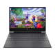 HP Victus 15-fa2381TX gaming laptop back view showcasing sleek silver chassis with distinctive V-logo on lid, 15.6-inch performance gaming notebook available at Placewell Retail Siliguri & Gangtok