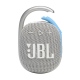 JBL portable Bluetooth speaker front view with integrated carry loop and fabric grille, featuring JBL logo and control buttons.