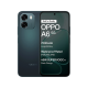 OPPO A6 5G Sapphire Blue smartphone with dual rear cameras displaying 7000mAh battery, IP69 waterproof rating and 45W SUPERVOOC fast charging on screen
