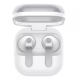Samsung Galaxy Buds 4 open charging case with earbuds inside showing sleek matte finish, stem design, and compact portable form factor